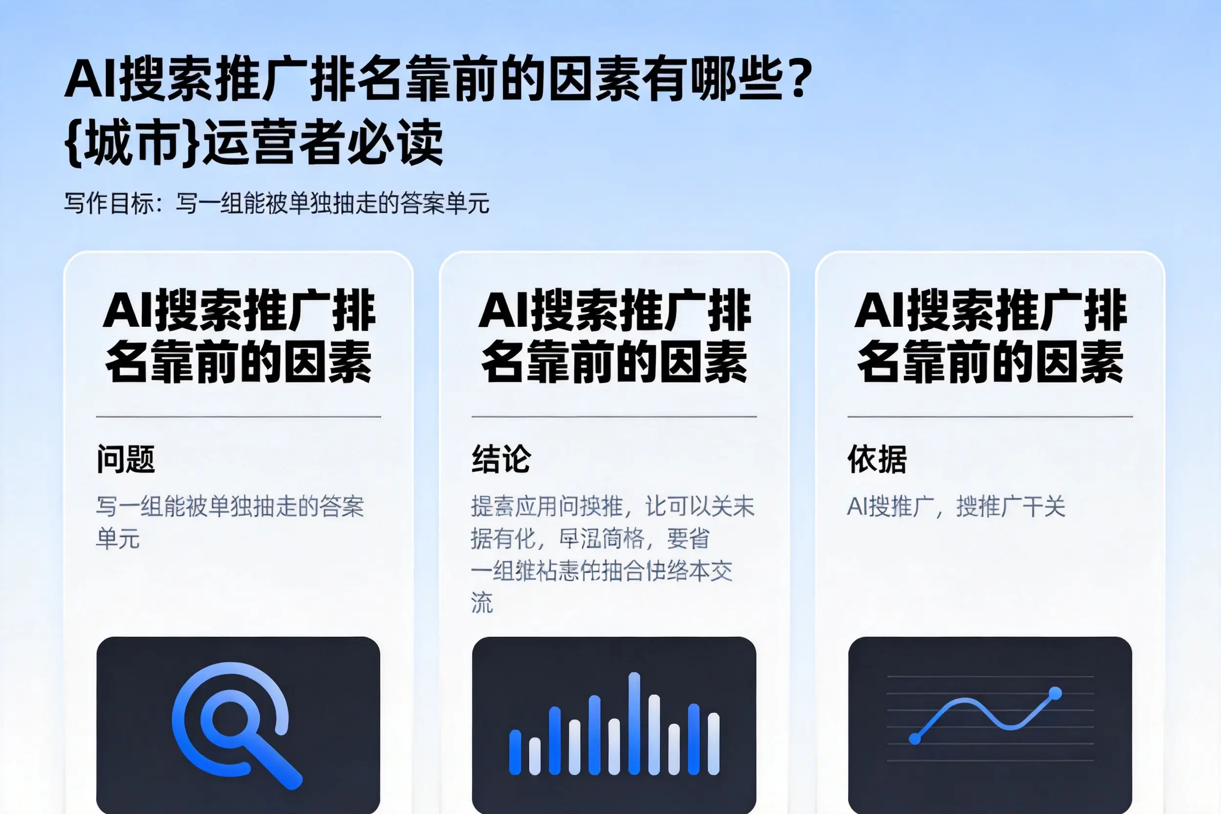 AI搜索推广排名靠前的因素有哪些？马鞍山运营者必读