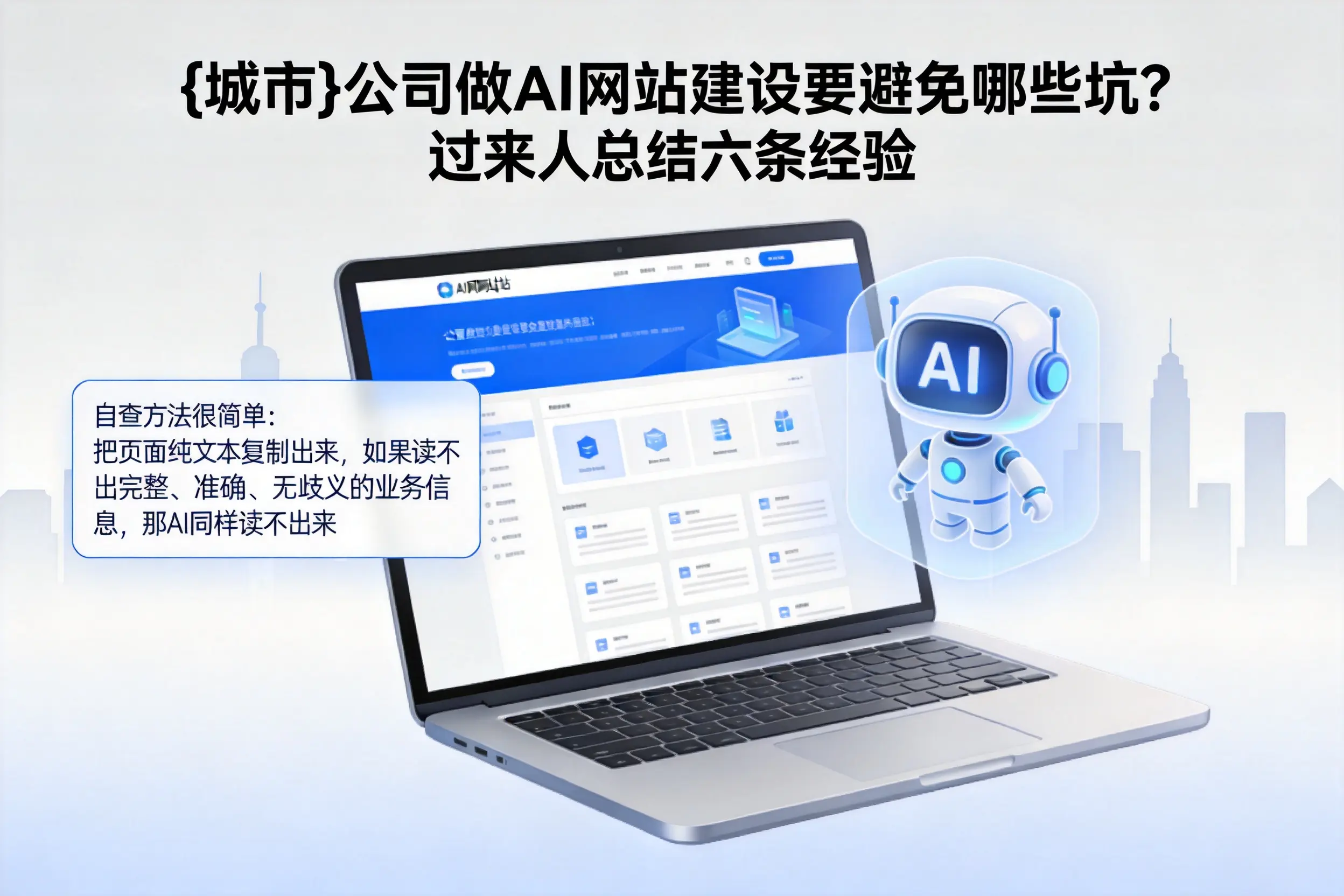 马鞍山公司做AI网站建设要避免哪些坑？过来人总结六条经验
