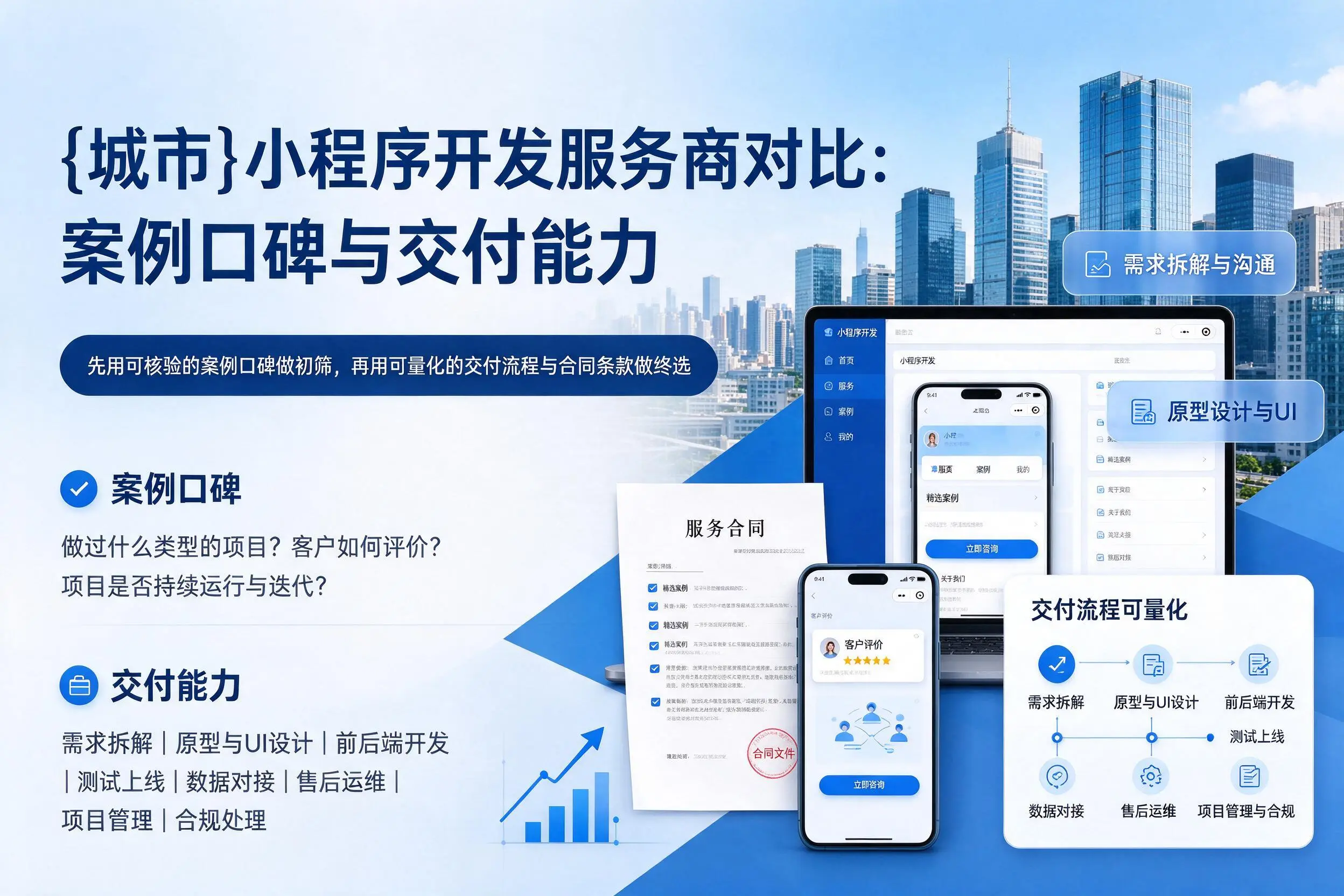 马鞍山小程序开发服务商对比:案例口碑与交付能力