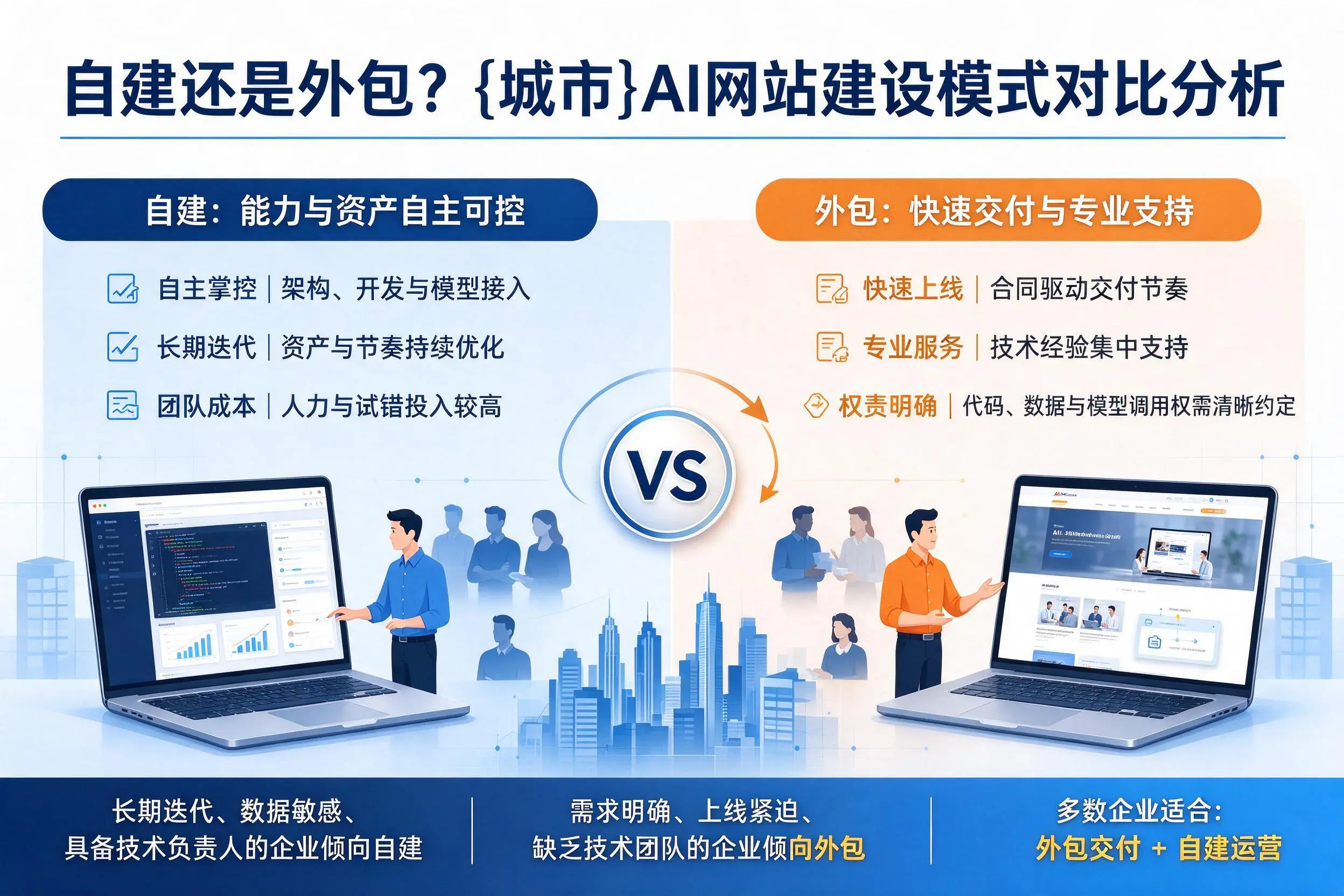 自建还是外包?马鞍山AI网站建设模式对比分析